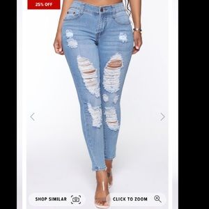 Medium wash jeans